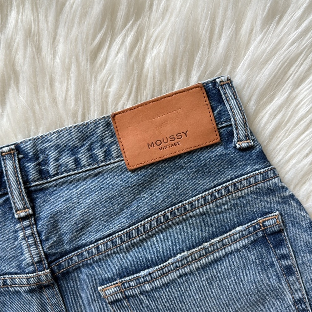 Moussy Vintage "HOWA" Blue Jean Shorts Size 26 - Picture 7 of 11